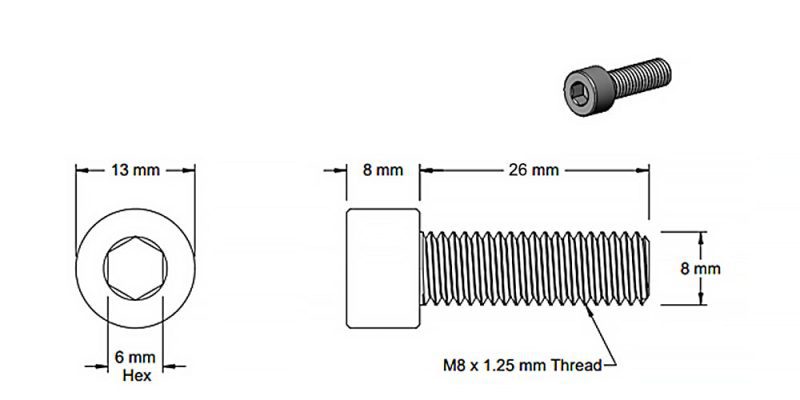 Screw M8x26mm Socket DarkGrey 5d902177 9500 4cfd b8f6 d45200bb2fa7