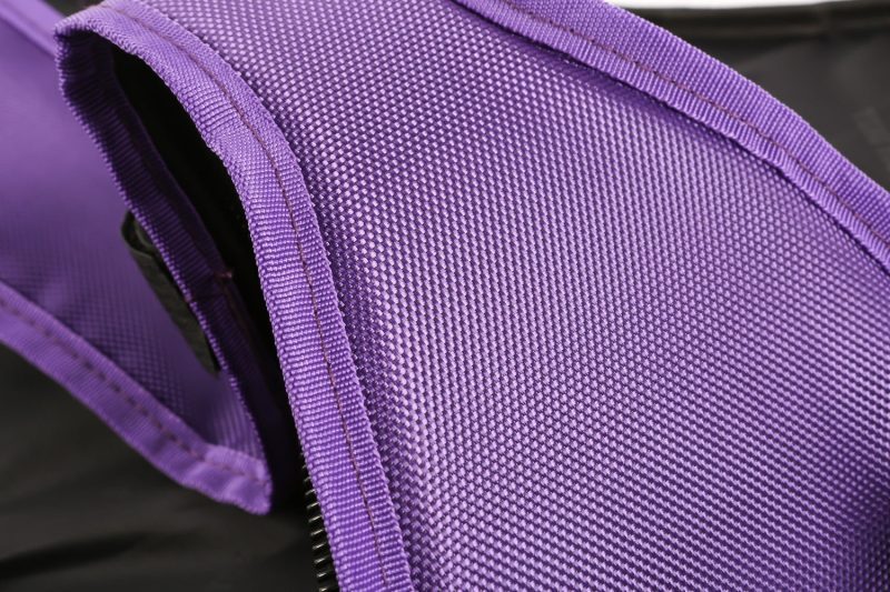 medium pizza bag roadrunner pro close up material handle view purple