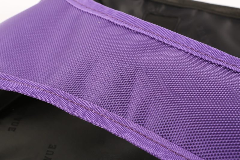 medium pizza bag roadrunner pro close up material view purple