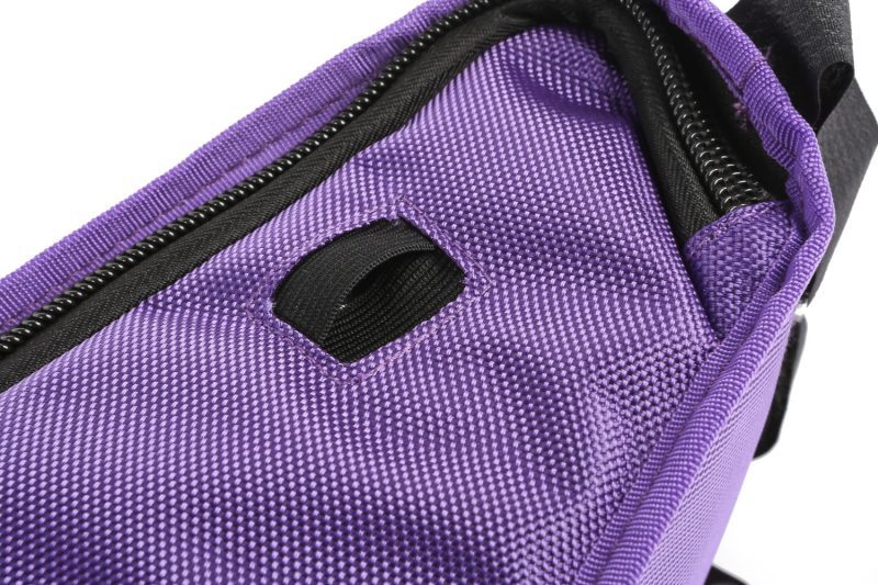 medium pizza bag roadrunner pro close up view purple